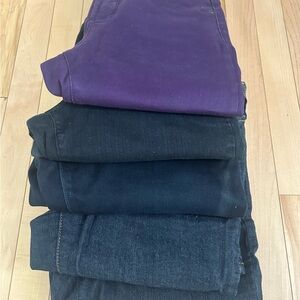 Women's Purple and Blue Jeans